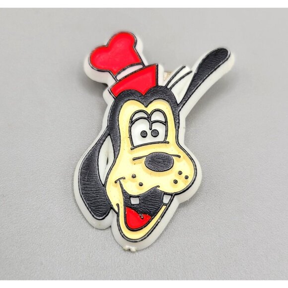 Disney Other - 1970's Disney Goofy Lapel Pin Brooch Hard Plastic Disneyana